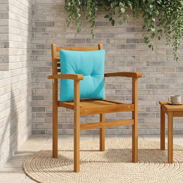 Vidaxl rugkussen putten 100% polyester turquoise 40 x 40 x 10 cm