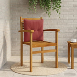Vidaxl rugkussen putten 100% polyester wijnrood 40 x 40 x 10 cm