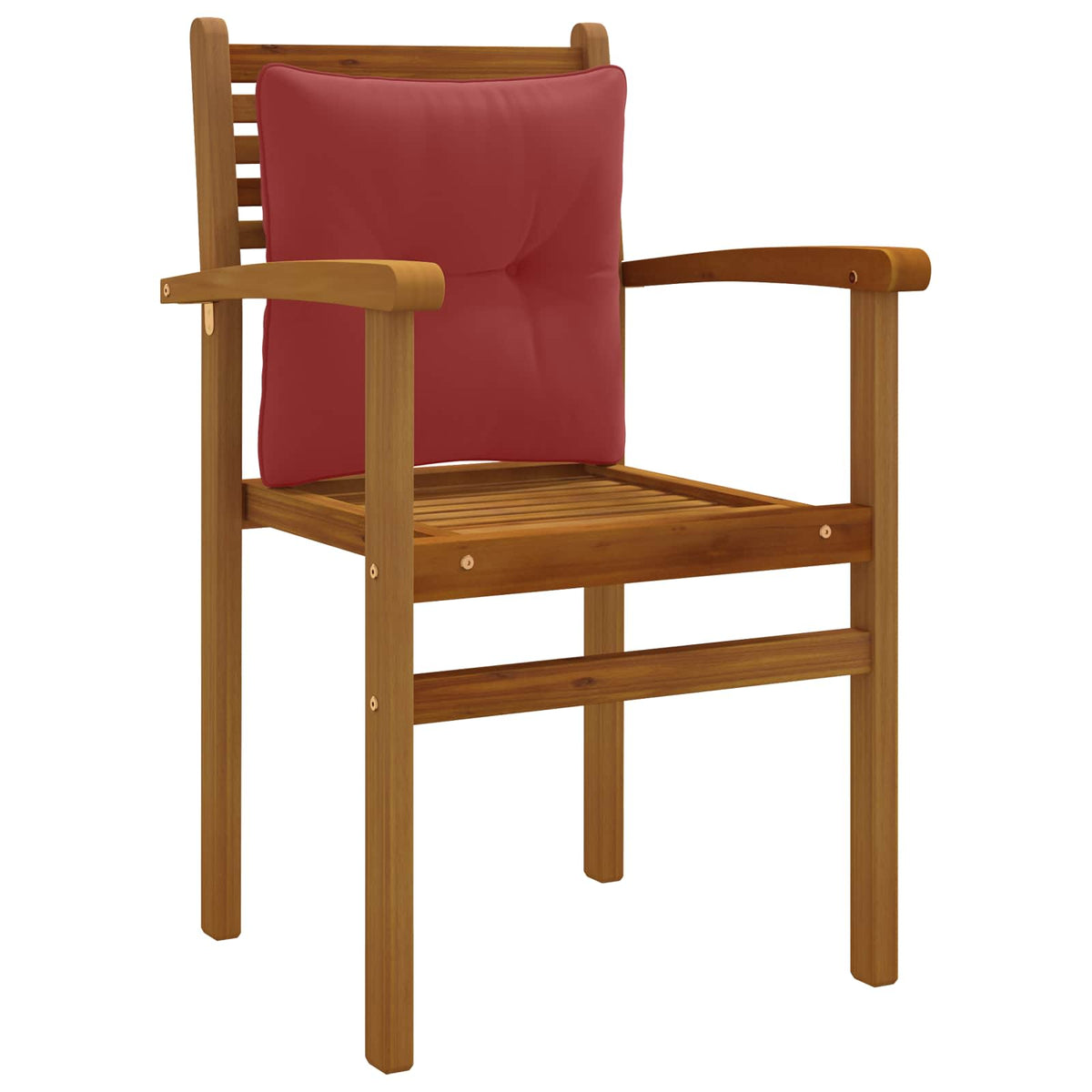 Vidaxl rugkussen putten 100% polyester wijnrood 40 x 40 x 10 cm