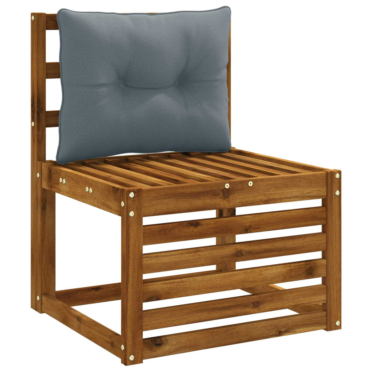 Vidaxl rugkussen putten 100% polyester blauw 50 x 40 x 10 cm