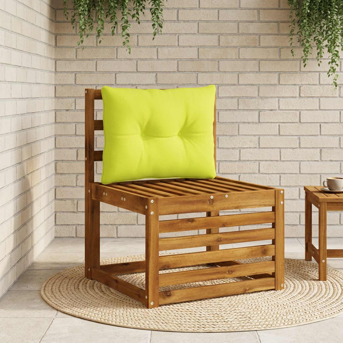 Vidaxl rugkussen putten 100% polyester helder groen 50 x 40 x 10 cm
