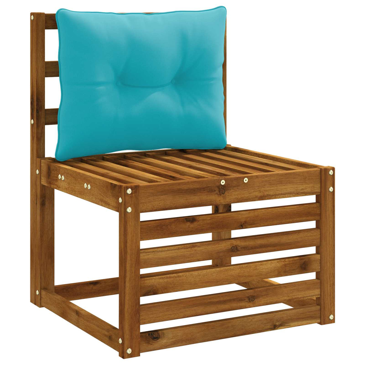 Vidaxl rugkussen putten 100% polyester turquoise 50 x 40 x 10 cm