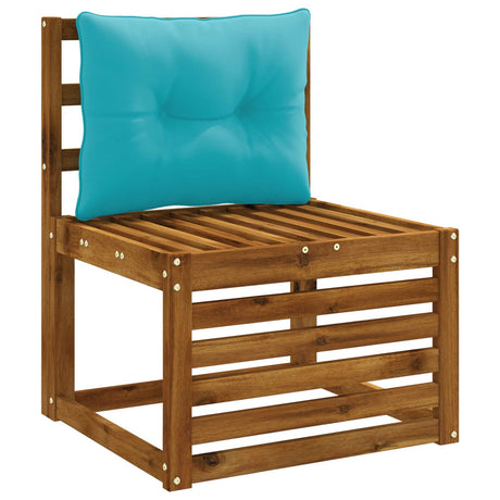 Vidaxl rugkussen putten 100% polyester turquoise 50 x 40 x 10 cm