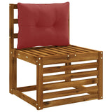 Vidaxl rugkussen putten 100% polyester wijnrood 50 x 40 x 10 cm
