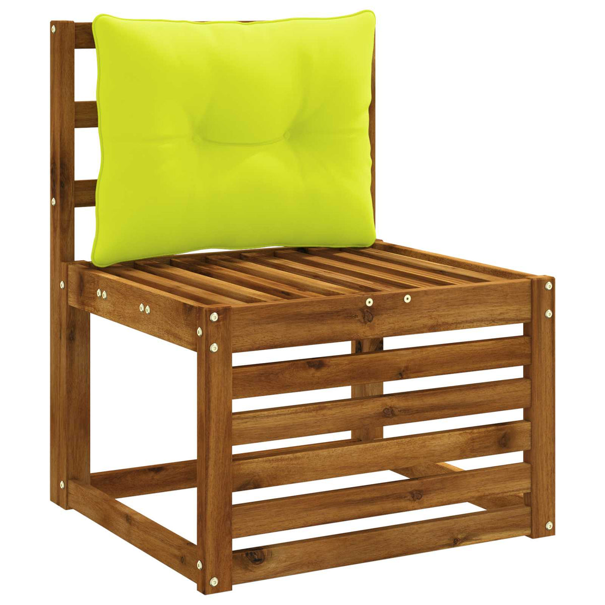 Vidaxl rugkussen putten 100% polyester helder groen 60 x 40 x 10 cm