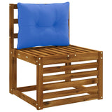 Vidaxl rugkussen putten 100% polyester koninklijk blauw