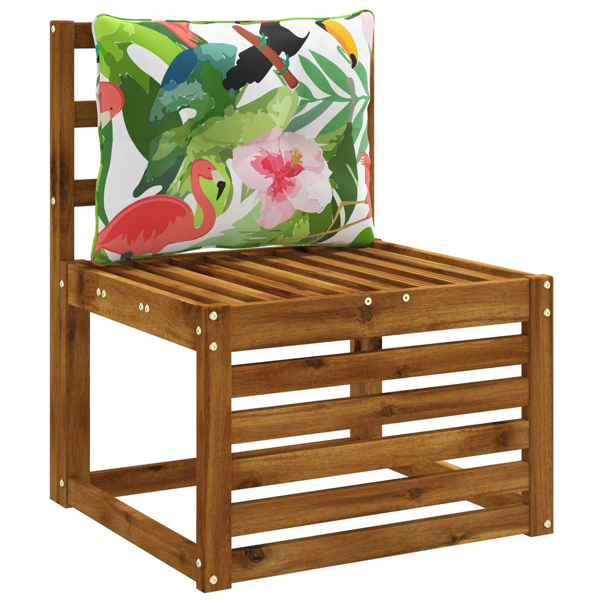 Vidaxl rugkussen putten 100% polyester meerkleurig 60 x 40 x 10 cm