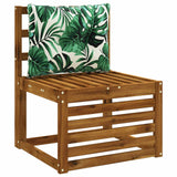 Vidaxl rugkussen putten 100% polyester bladpatroon 60 x 40 x 10 cm