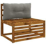 Vidaxl rugkussen putten 100% polyester grijs 70 x 40 x 10 cm