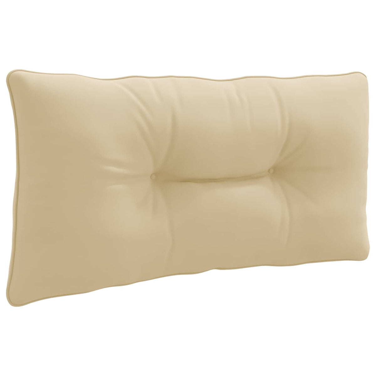 Vidaxl rugkussen putten 100% polyester beige 70 x 40 x 10 cm