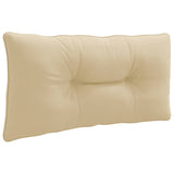 Vidaxl rugkussen putten 100% polyester beige 70 x 40 x 10 cm