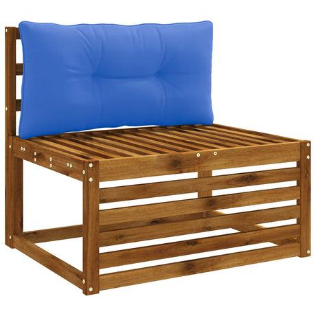 Vidaxl rugkussen putten 100% polyester koninklijk blauw