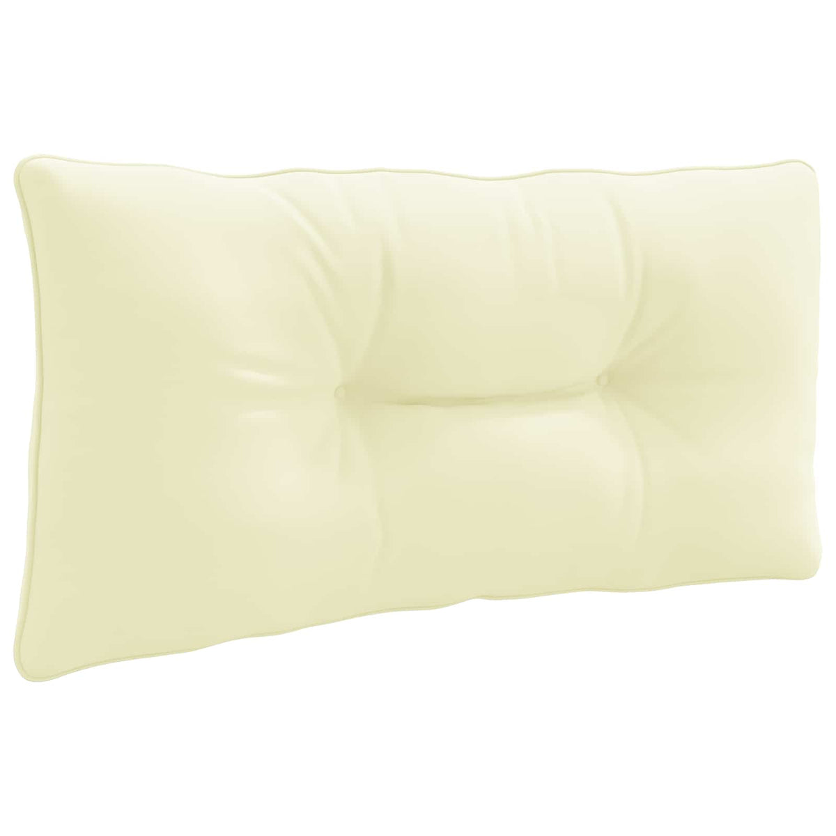 Vidaxl rugkussen putten 100% polyester crèmekleurig 70 x 40 x 10 cm