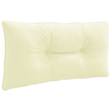 Vidaxl rugkussen putten 100% polyester crèmekleurig 70 x 40 x 10 cm
