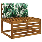 Vidaxl rugkussen putten 100% polyester bladpatroon 70 x 40 x 10 cm