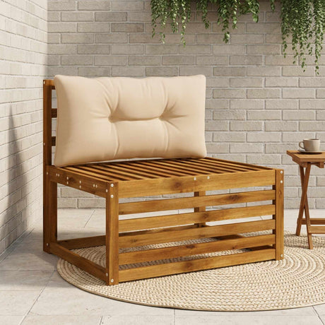 Vidaxl rugkussen putten 100% polyester zand 70 x 40 x 10 cm