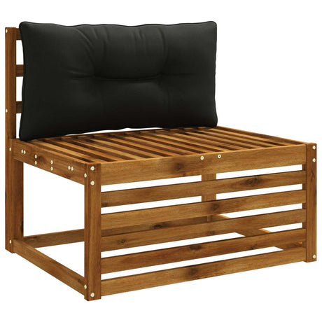 Vidaxl rugkussen putten 100% polyester zwart 80 x 40 x 10 cm