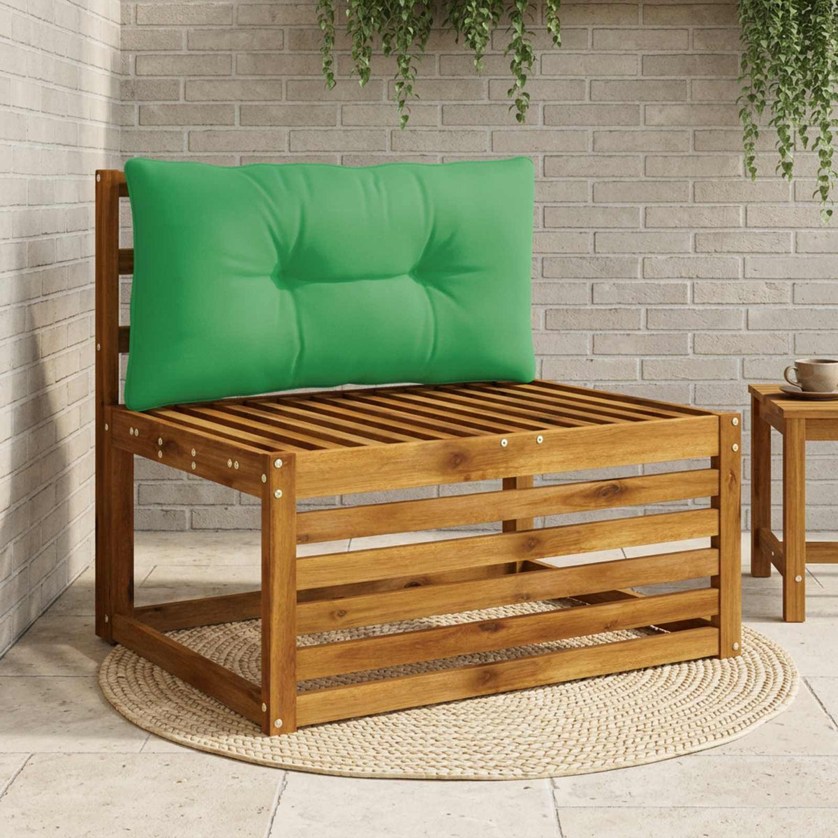 Vidaxl rugkussen putten 100% polyester groen 80 x 40 x 10 cm