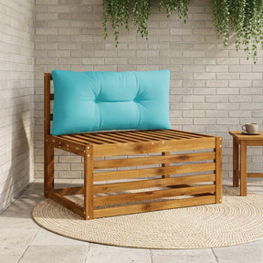 Vidaxl rugkussen putten 100% polyester turquoise 80 x 40 x 10 cm