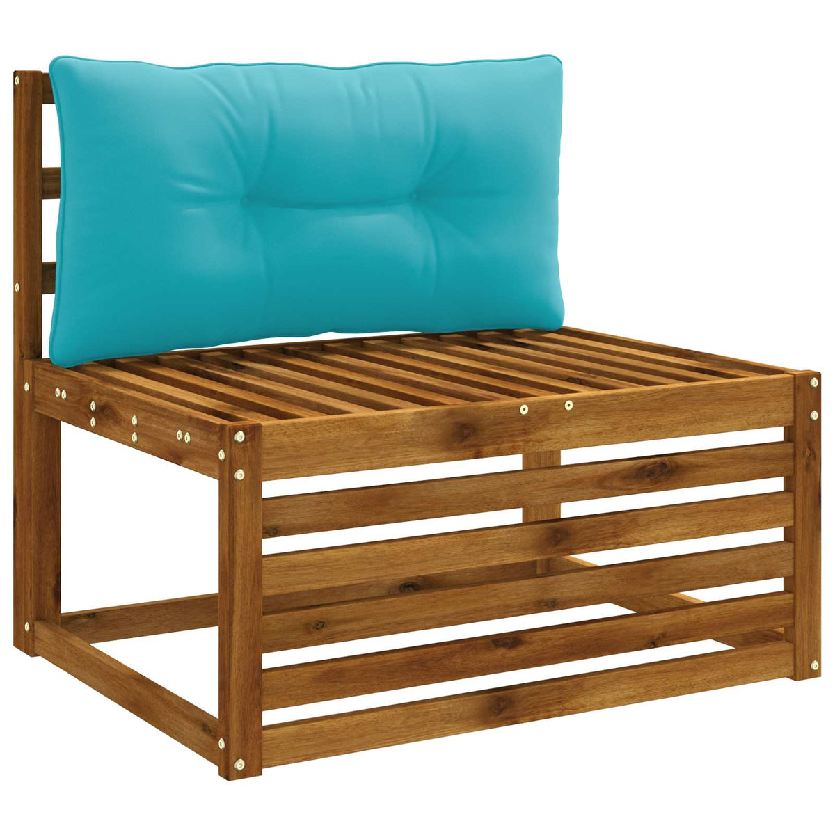 Vidaxl rugkussen putten 100% polyester turquoise 80 x 40 x 10 cm
