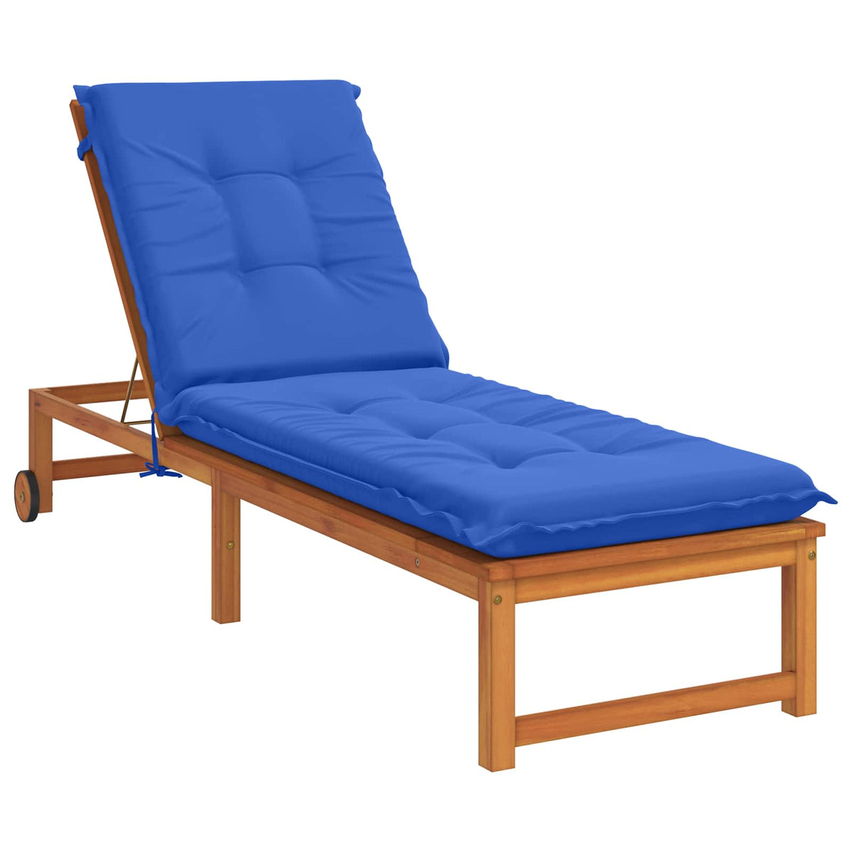 Vidaxl ligstoel kussen gemert 100% polyester koninklijk blauw