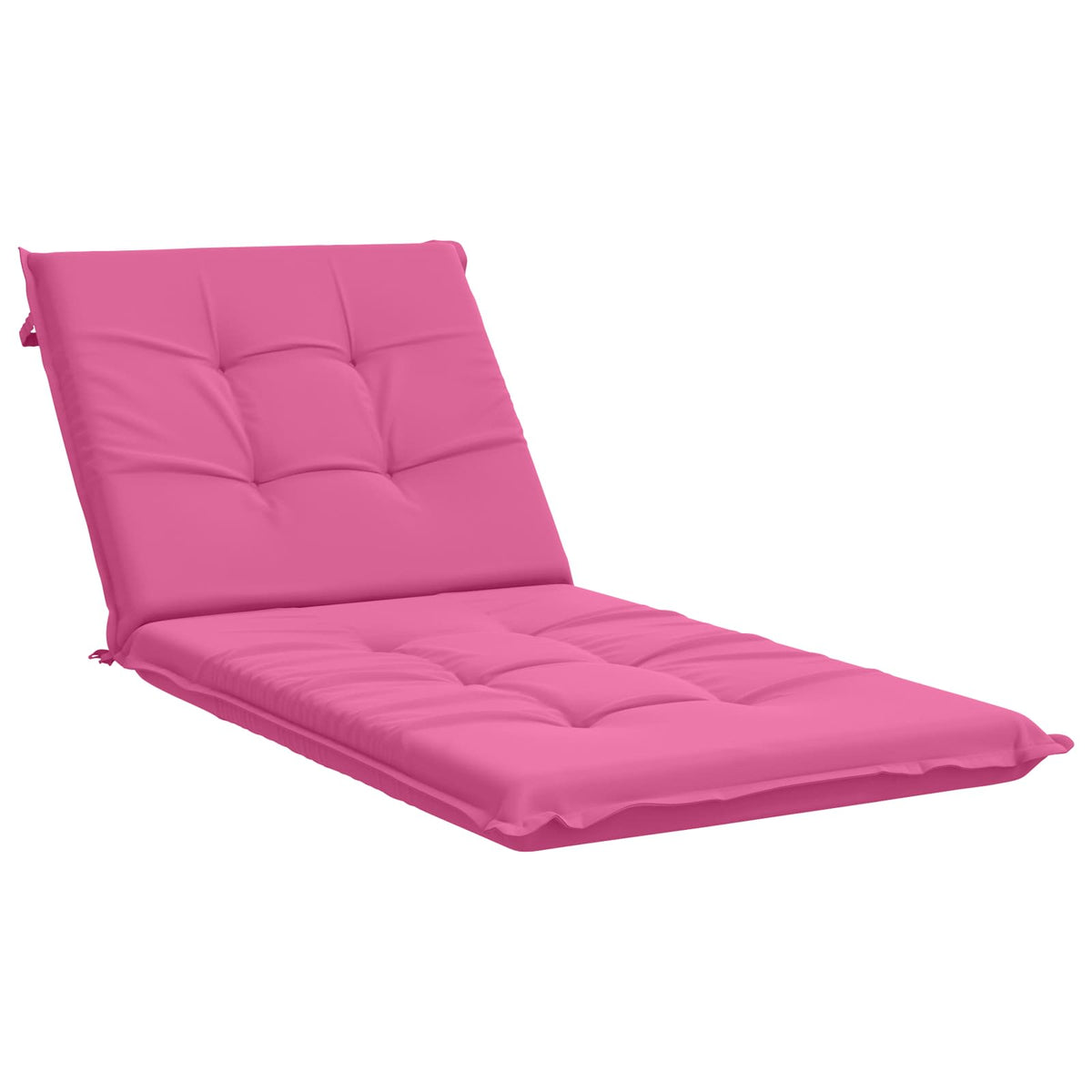 Vidaxl ligstoel kussen gemert 100% polyester roze 190 x 70 x 9 cm