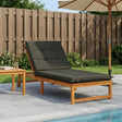 Vidaxl ligstoel kussen gemert 100% polyester antraciet 190 x 70 x 9 cm