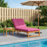 Vidaxl ligstoel kussen gemert 100% polyester roze 190 x 70 x 9 cm