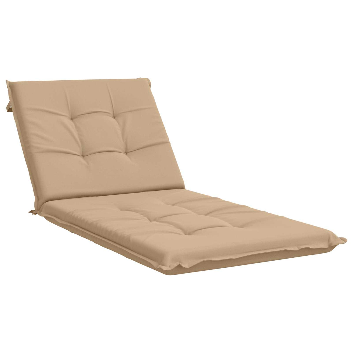 Vidaxl ligstoel kussen gemert 100% polyester zand 190 x 90 x 9 cm