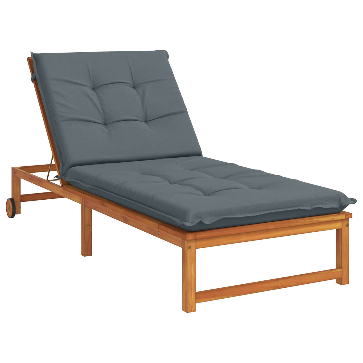 Vidaxl ligstoel kussen gemert 100% polyester blauw 190 x 90 x 9 cm