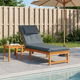 Vidaxl ligstoel kussen gemert 100% polyester blauw 190 x 60 x 9 cm