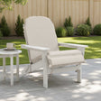 Vidaxl zon loungerkussen gemert 100% polyester wit 55 x 135 x 6 cm