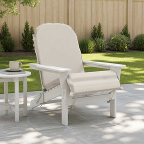 Vidaxl zon loungerkussen gemert 100% polyester wit 55 x 135 x 6 cm