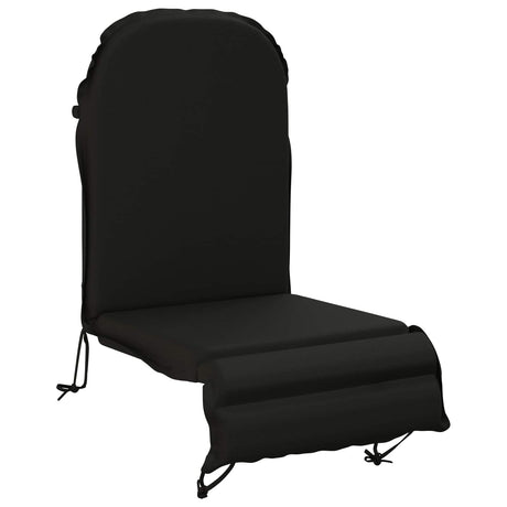 Vidaxl zon loungerkussen gemert 100% polyester zwart 55 x 135 x 6 cm