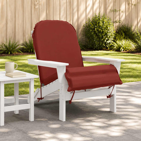 Vidaxl zon loungerkussen gemert 100% polyester rood 55 x 135 x 6 cm