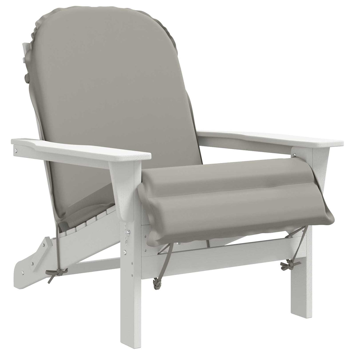 Vidaxl zon loungerkussen gemert 100% polyester grijs 55 x 135 x 6 cm
