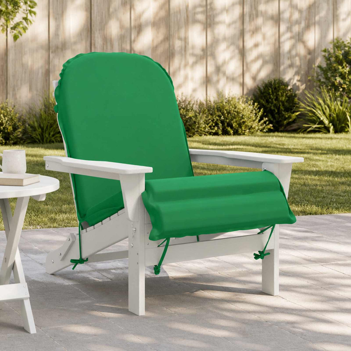 Vidaxl zon loungerkussen gemert 100% polyester groen 55 x 135 x 6 cm
