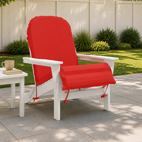 Vidaxl zon loungerkussen gemert 100% polyester rood 55 x 135 x 6 cm