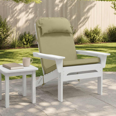 Vidaxl zon loungerkussen 100% polyester lichtgroen 55 x 124 x 5 cm