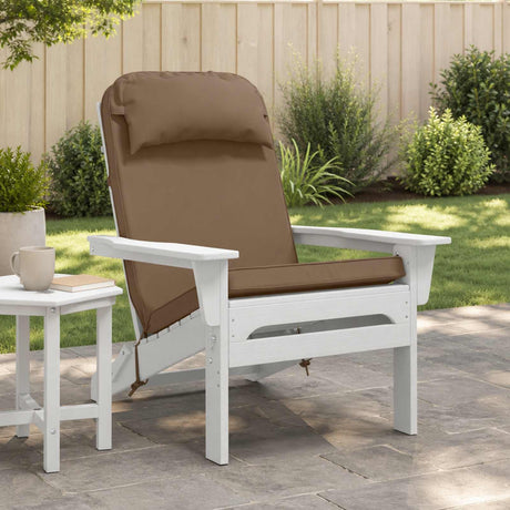 Vidaxl zon loungerkussen 100% polyester taupe 55 x 124 x 5 cm