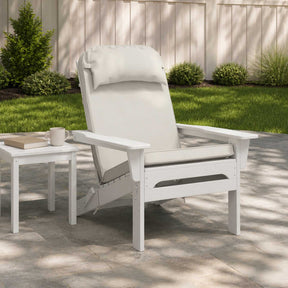 Vidaxl zon loungerkussen 100% polyester wit 55 x 124 x 5 cm