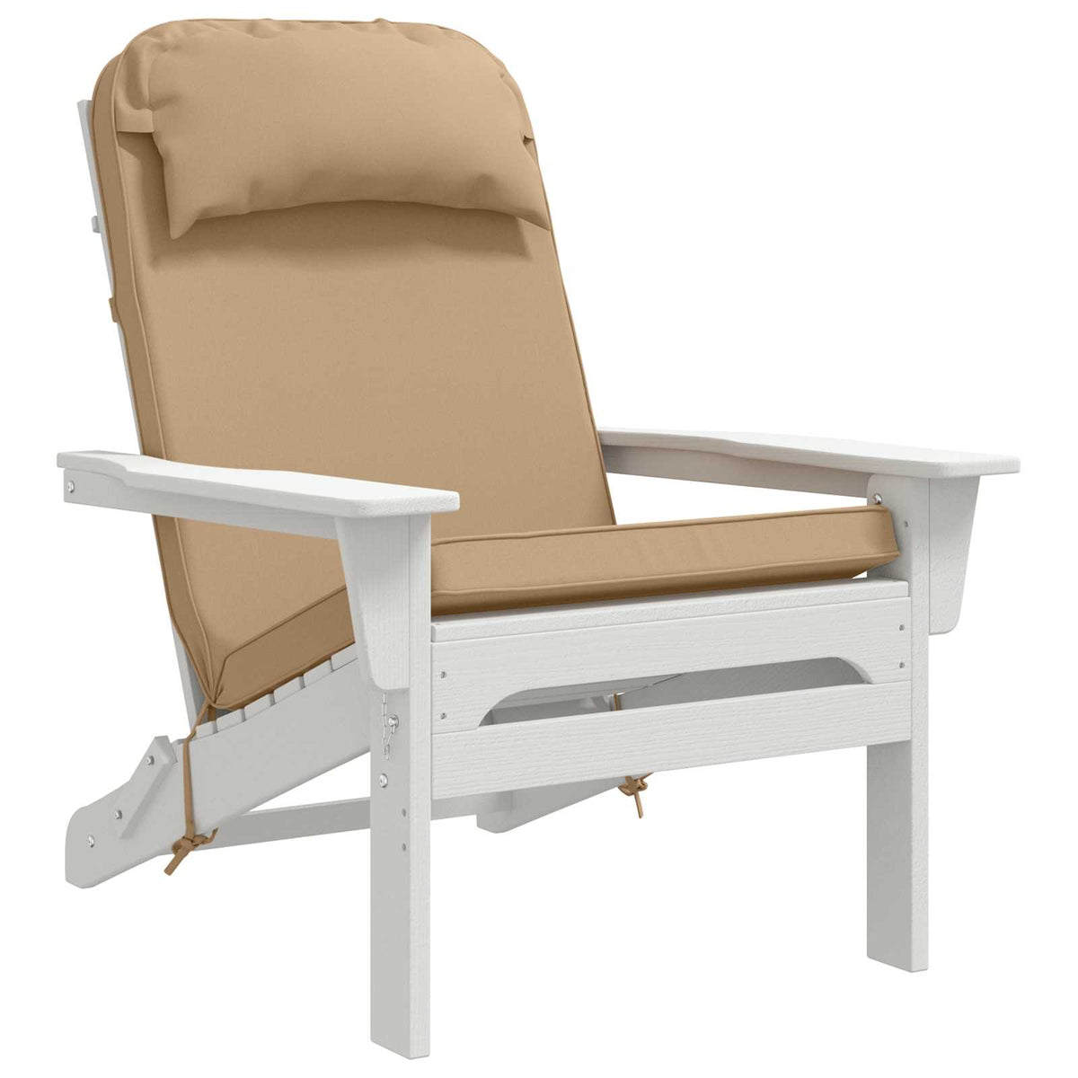 Vidaxl zon loungerkussen 100% polyester zand 55 x 124 x 5 cm