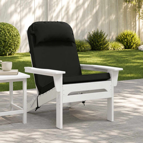 Vidaxl zon loungerkussen 100% polyester zwart 55 x 124 x 5 cm