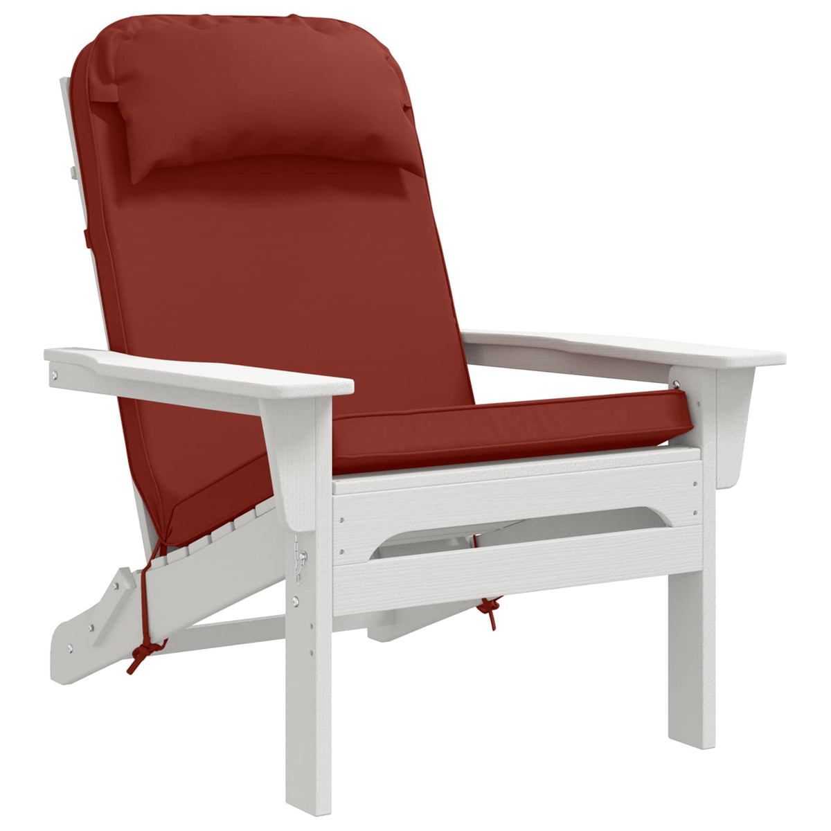 Vidaxl zon loungerkussen 100% polyester rood 55 x 124 x 5 cm