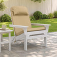 Vidaxl zon loungerkussen 100% polyester beige 55 x 124 x 5 cm