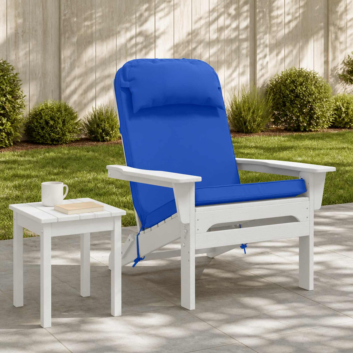 Vidaxl zon loungerkussen 100% polyester koninklijk blauw
