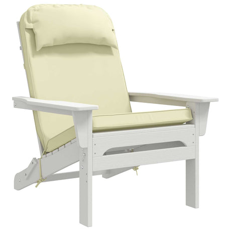 Vidaxl zon loungerkussen 100% polyester crèmekleurig 55 x 124 x 5 cm