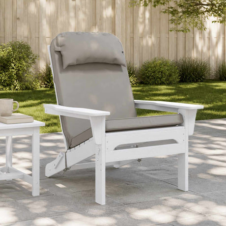 Vidaxl zon loungerkussen 100% polyester grijs 55 x 124 x 5 cm