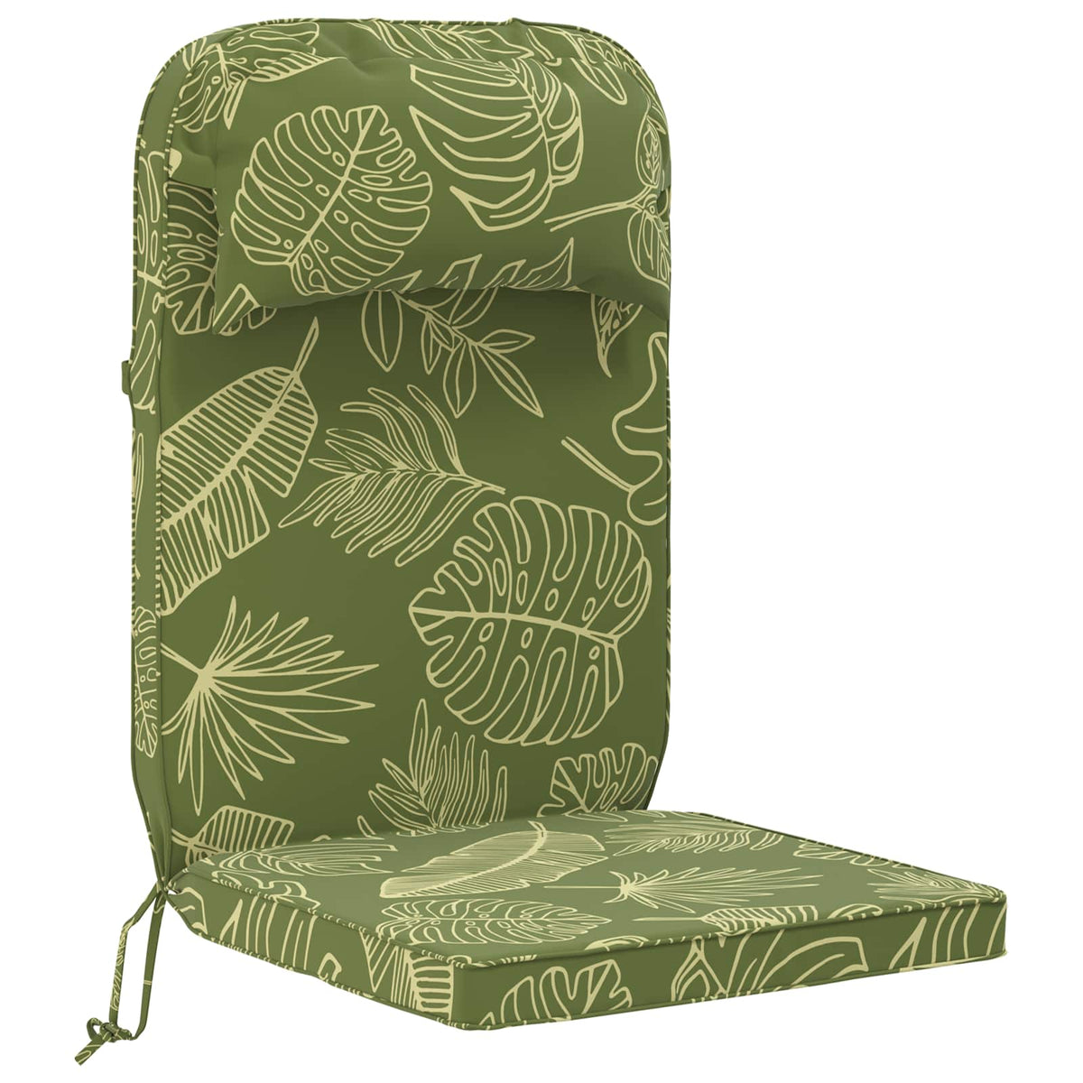 Vidaxl zon loungerkussen 100% polyester bladontwerp 55 x 124 x 5 cm