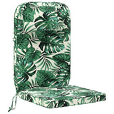 Vidaxl zon loungerkussen 100% polyester bladpatroon 55 x 124 x 5 cm